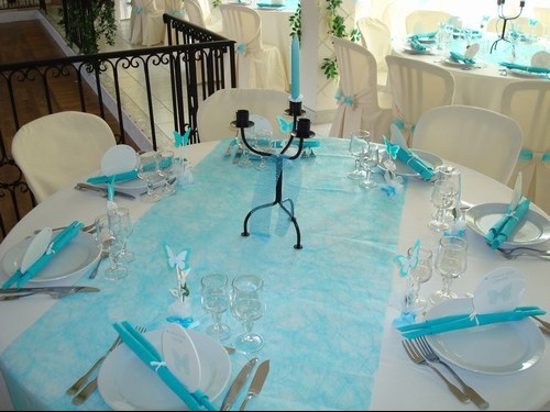 Déco autour du bleu ciel et blanc 9