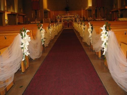 Decoration de mariage a l'église 2
