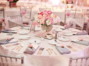 deco mariage rose et blanc