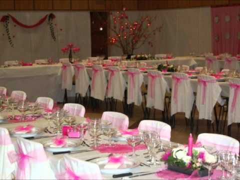 deco mariage rose et blanc