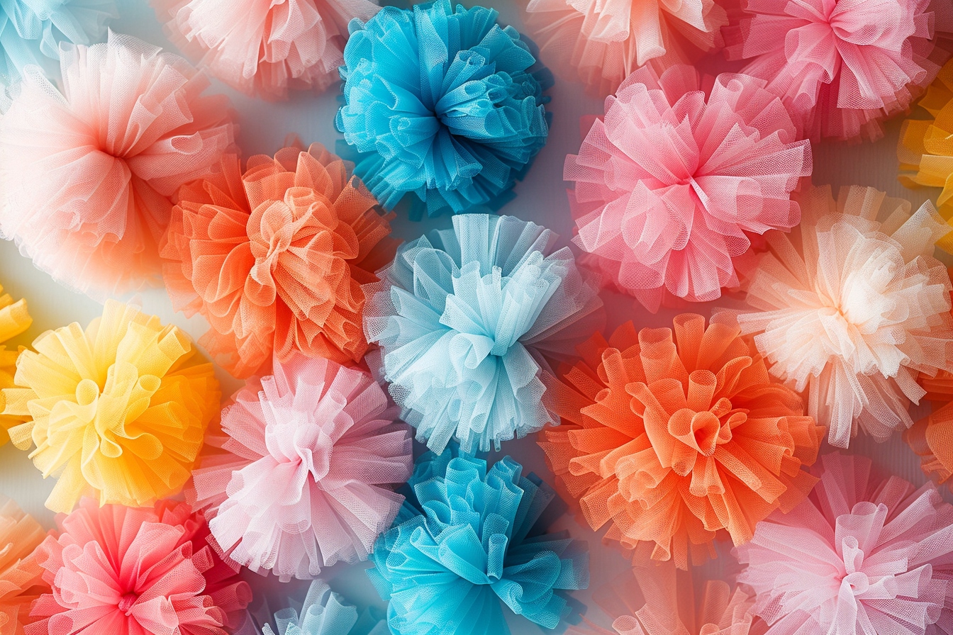 Comment fabriquer des pompons en tulle pour une décoration originale ?