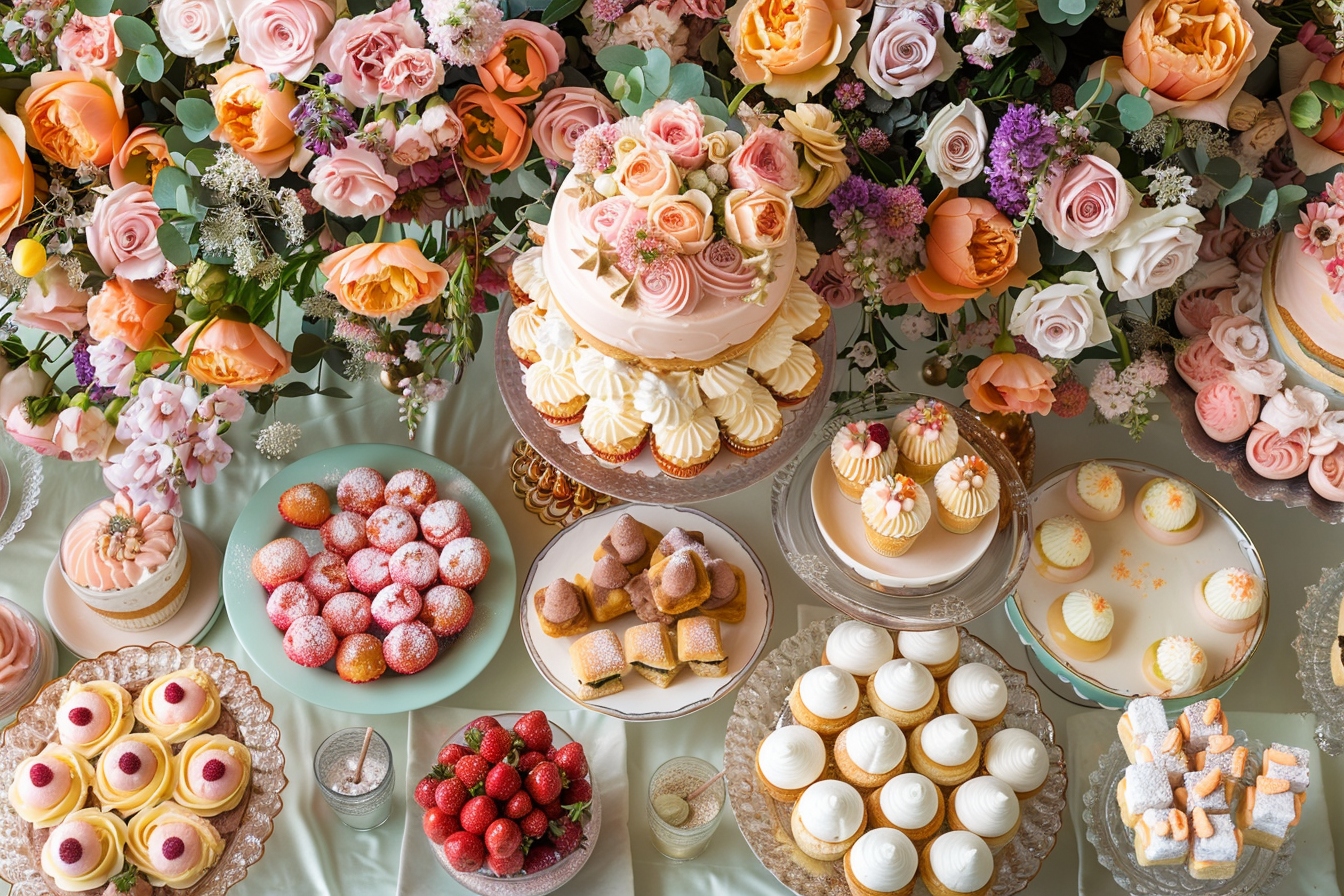 Créer un buffet de desserts original et esthétique pour le mariage