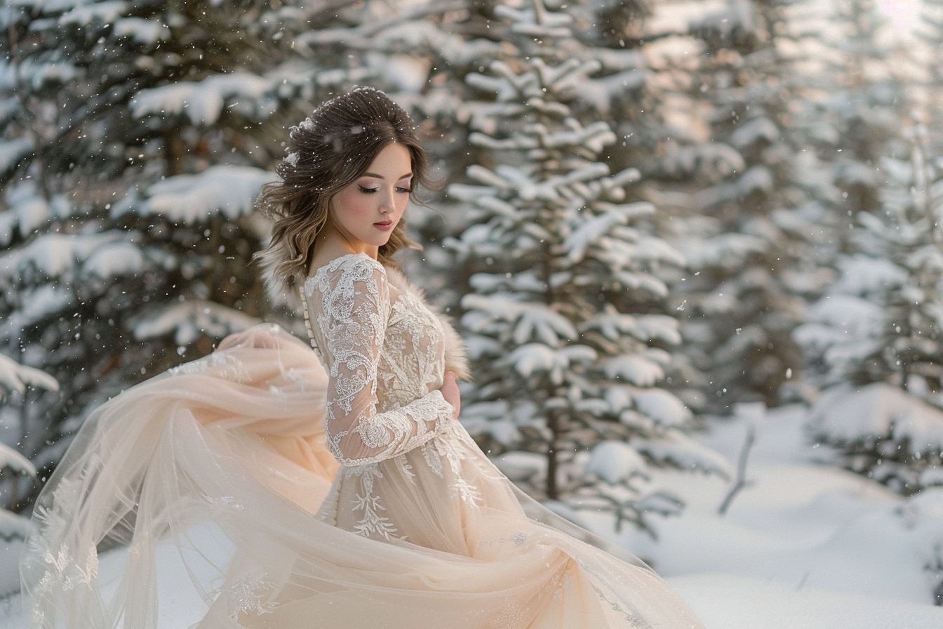Les tendances actuelles pour les robes de mariée en hiver